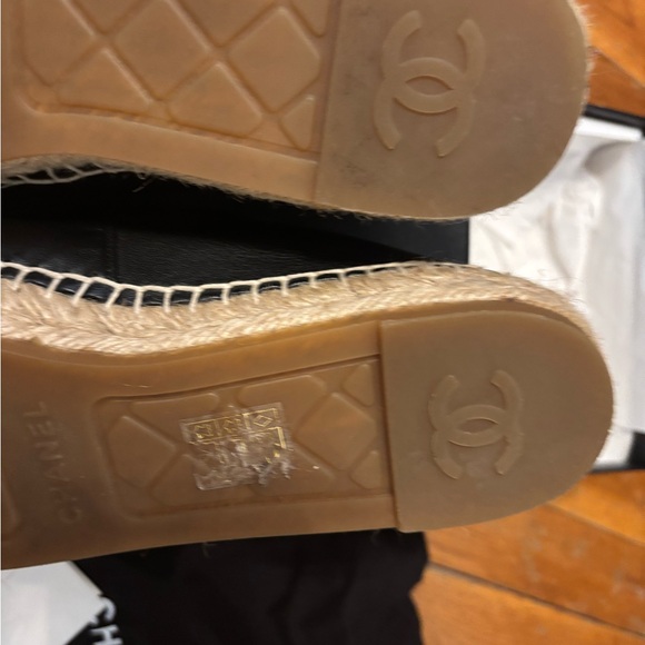Authentic Lambskin CC Espadrilles 41 Black - Picture 10 of 13